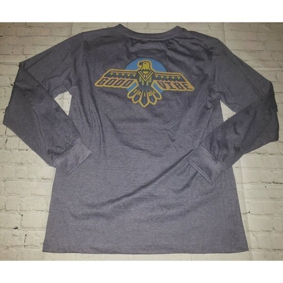 Nwt Rowdy Gentleman Good Vibe Tribe Logo Long Sleeve Pocket Tee Shirt Size Small - Picture 4 of 4